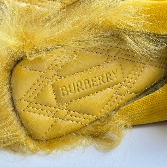 NIB BURBERRY $1190 Size 37 Yellow Step Rose Heeled Sandals Blogger's Fav - Picture 11 of 14